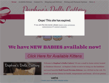 Tablet Screenshot of daphnesdolls.com